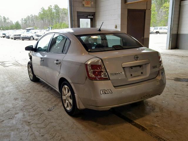 3N1AB61EX7L708171 - 2007 NISSAN SENTRA 2.0 SILVER photo 3