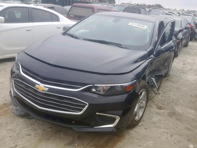 1G1ZB5ST6JF274302 - 2018 CHEVROLET MALIBU LS BLACK photo 2