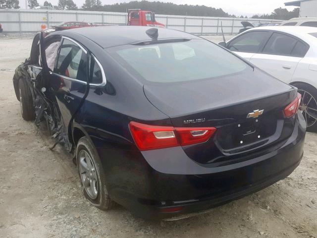 1G1ZB5ST6JF274302 - 2018 CHEVROLET MALIBU LS BLACK photo 3