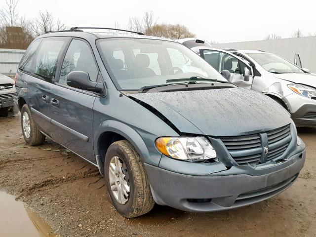 1D4GP25R76B637643 - 2006 DODGE CARAVAN SE GREEN photo 1