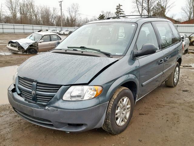 1D4GP25R76B637643 - 2006 DODGE CARAVAN SE GREEN photo 2