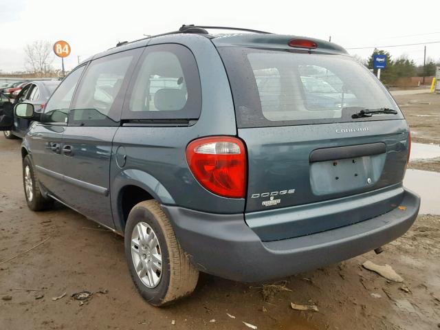 1D4GP25R76B637643 - 2006 DODGE CARAVAN SE GREEN photo 3