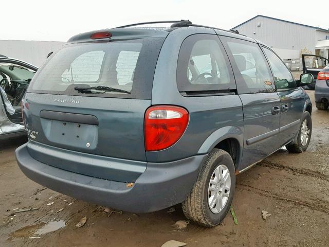 1D4GP25R76B637643 - 2006 DODGE CARAVAN SE GREEN photo 4