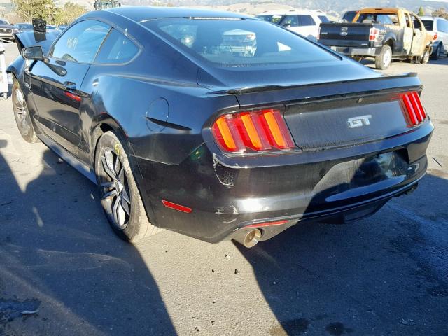 1FA6P8CF1H5310022 - 2017 FORD MUSTANG GT BLACK photo 3