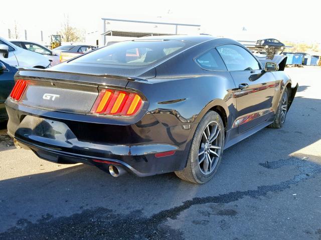 1FA6P8CF1H5310022 - 2017 FORD MUSTANG GT BLACK photo 4