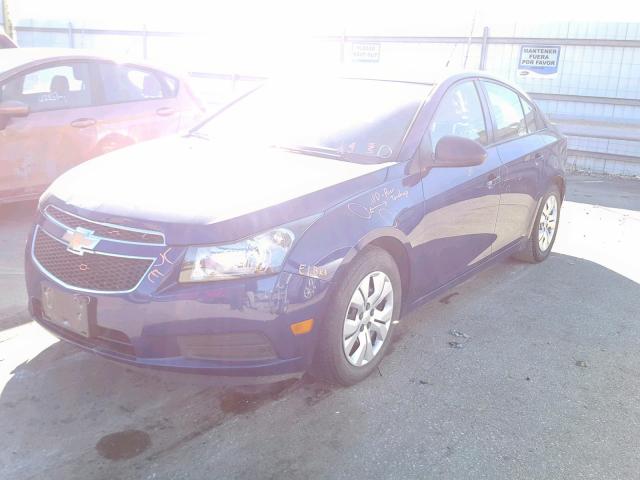 1G1PB5SH7D7291479 - 2013 CHEVROLET CRUZE LS BLUE photo 2