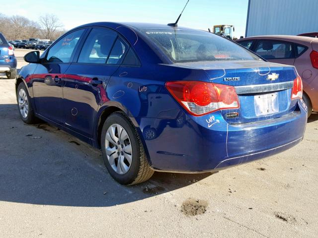 1G1PB5SH7D7291479 - 2013 CHEVROLET CRUZE LS BLUE photo 3