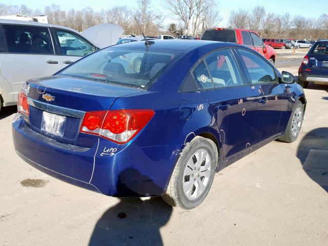 1G1PB5SH7D7291479 - 2013 CHEVROLET CRUZE LS BLUE photo 4