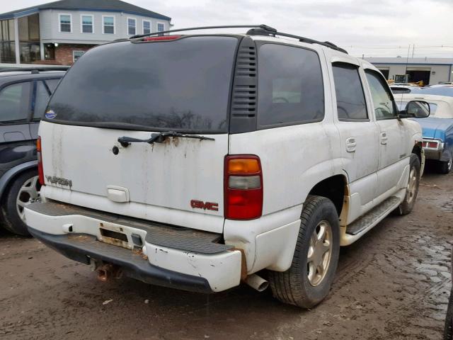 1GKEK63UX2J286796 - 2002 GMC DENALI WHITE photo 4