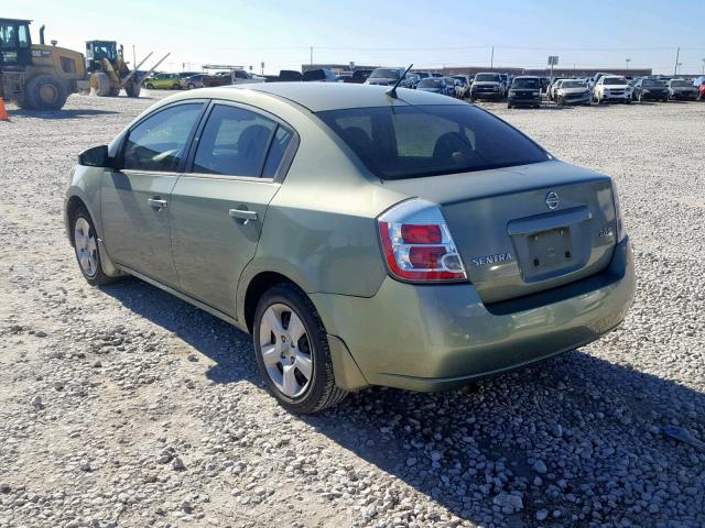 3N1AB61E87L615083 - 2007 NISSAN SENTRA 2.0 GREEN photo 3