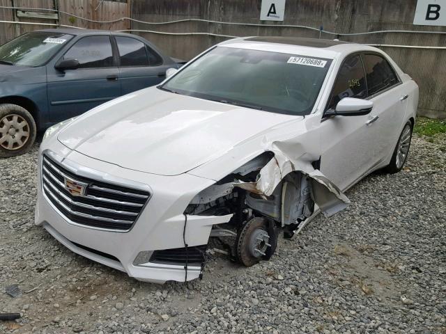 1G6AR5SS4J0156259 - 2018 CADILLAC CTS LUXURY WHITE photo 2