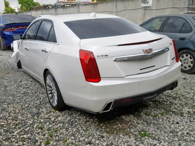 1G6AR5SS4J0156259 - 2018 CADILLAC CTS LUXURY WHITE photo 3