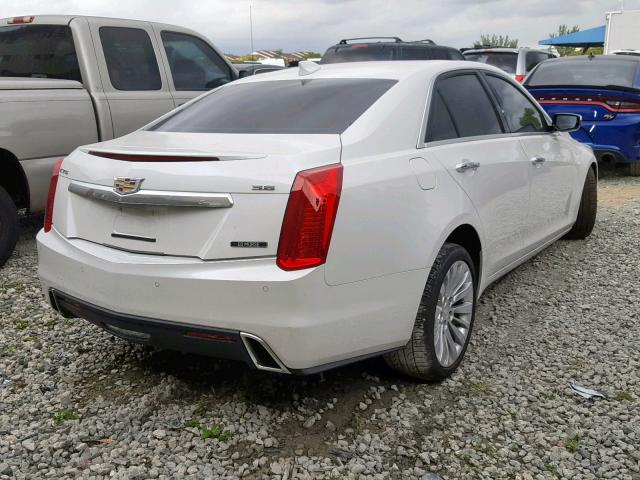 1G6AR5SS4J0156259 - 2018 CADILLAC CTS LUXURY WHITE photo 4