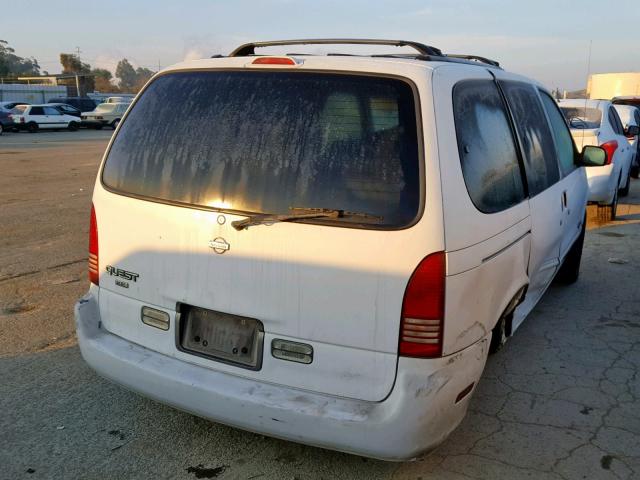 4N2ZN1114WD817900 - 1998 NISSAN QUEST XE WHITE photo 4