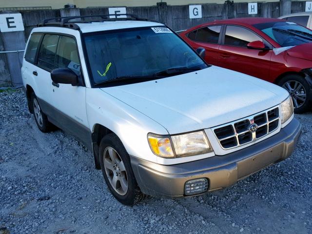 JF1SF6553XH748998 - 1999 SUBARU FORESTER S WHITE photo 1