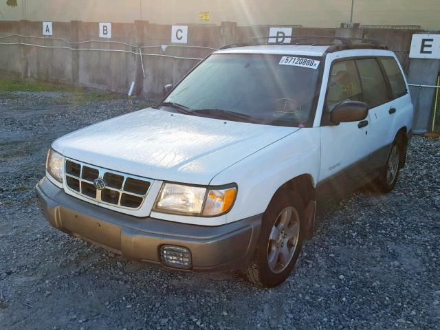 JF1SF6553XH748998 - 1999 SUBARU FORESTER S WHITE photo 2