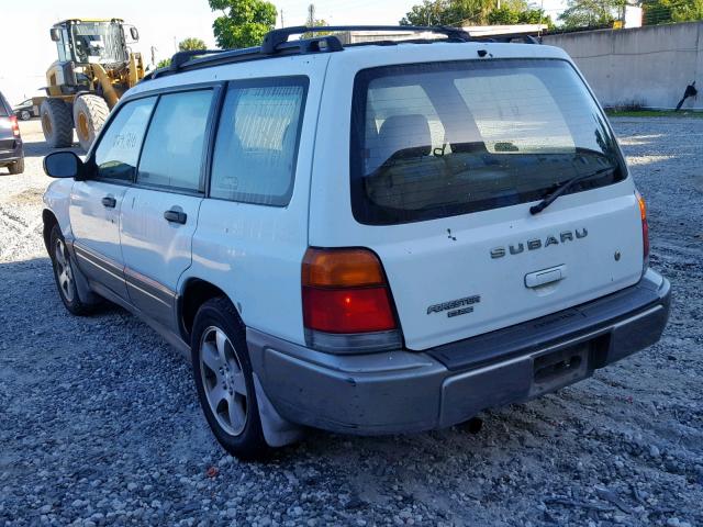 JF1SF6553XH748998 - 1999 SUBARU FORESTER S WHITE photo 3