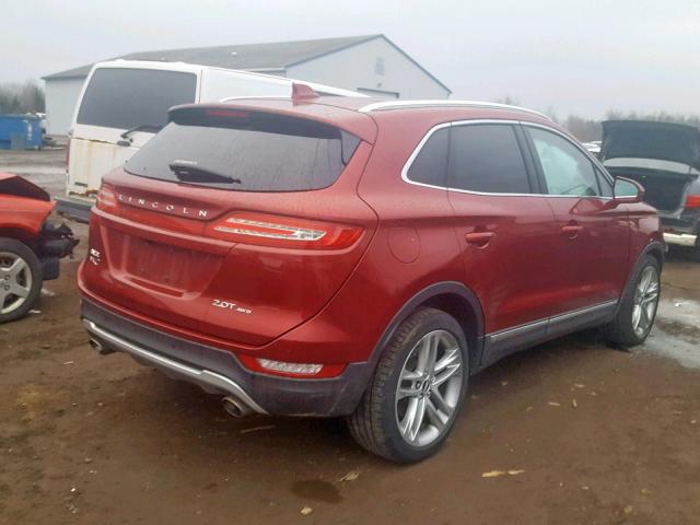 5LMCJ3D99HUL36036 - 2017 LINCOLN MKC RESERV RED photo 4