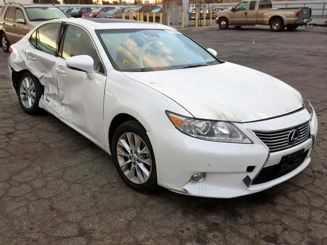 JTHBW1GG5E2045073 - 2014 LEXUS ES 300H WHITE photo 1