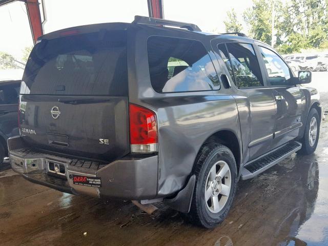 5N1AA08A16N733194 - 2006 NISSAN ARMADA SE CHARCOAL photo 4