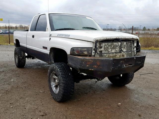 3B7KF23612M260054 - 2002 DODGE RAM 2500 WHITE photo 1