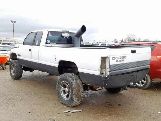 3B7KF23612M260054 - 2002 DODGE RAM 2500 WHITE photo 3