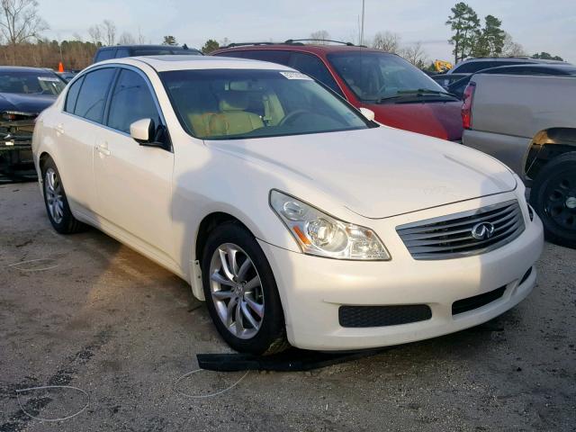 JNKCV61E69M310590 - 2009 INFINITI G37 BASE WHITE photo 1