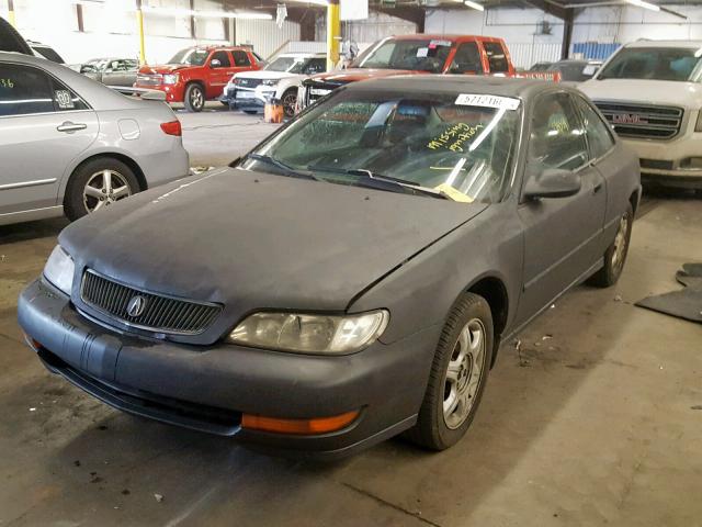 19UYA1256VL001823 - 1997 ACURA 2.2CL BLACK photo 2