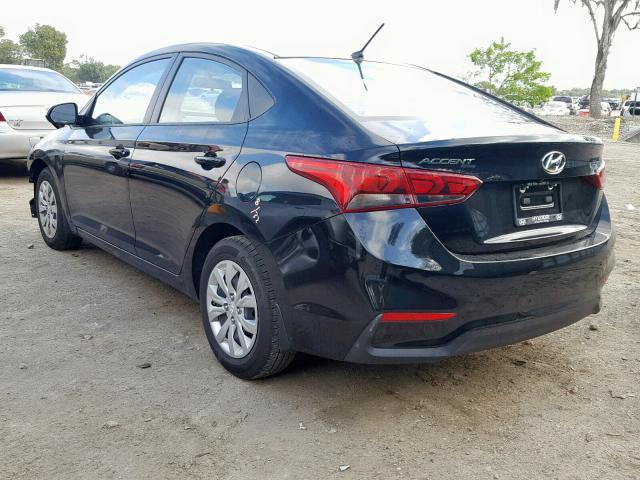 3KPC24A35JE020731 - 2018 HYUNDAI ACCENT SEL BLACK photo 3