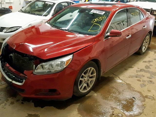 1G11C5SL0EF218341 - 2014 CHEVROLET MALIBU 1LT RED photo 2