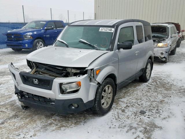 5J6YH27706L800454 - 2006 HONDA ELEMENT EX SILVER photo 2