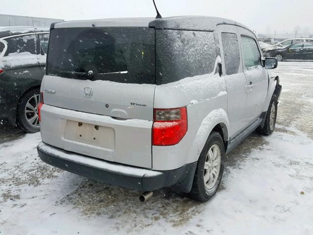 5J6YH27706L800454 - 2006 HONDA ELEMENT EX SILVER photo 4