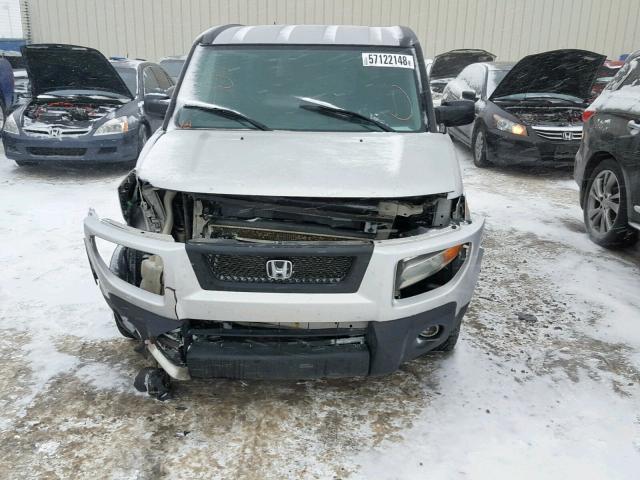 5J6YH27706L800454 - 2006 HONDA ELEMENT EX SILVER photo 9