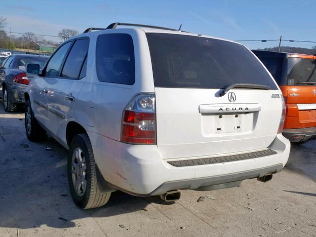 2HNYD18956H536148 - 2006 ACURA MDX TOURIN WHITE photo 3