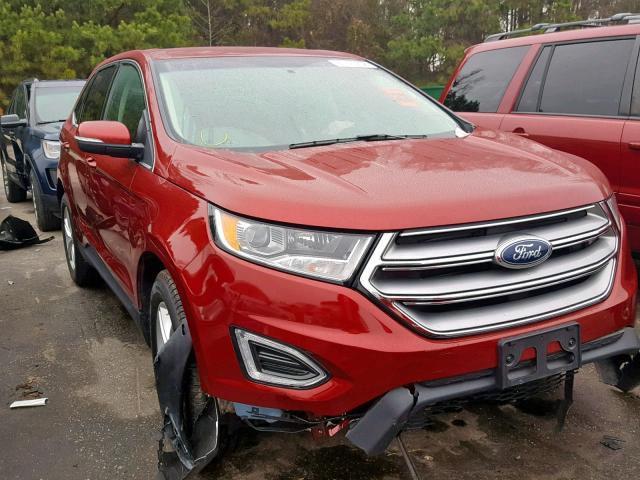 2FMPK3J98HBB78249 - 2017 FORD EDGE SEL RED photo 1