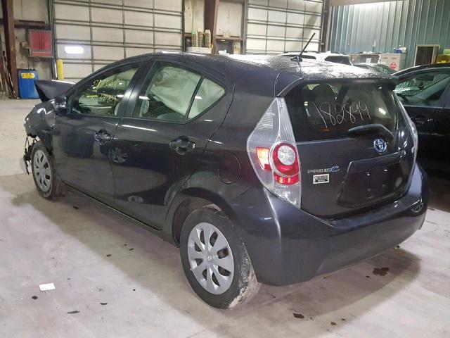 JTDKDTB32D1540780 - 2013 TOYOTA PRIUS C GRAY photo 3