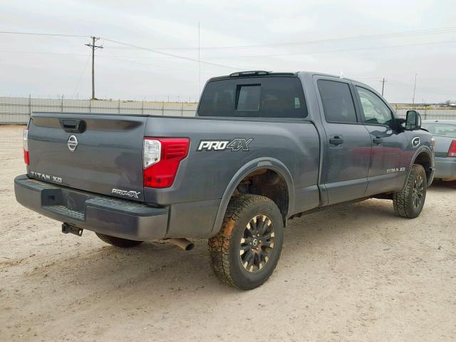 1N6AA1F41JN520646 - 2018 NISSAN TITAN XD S GRAY photo 4