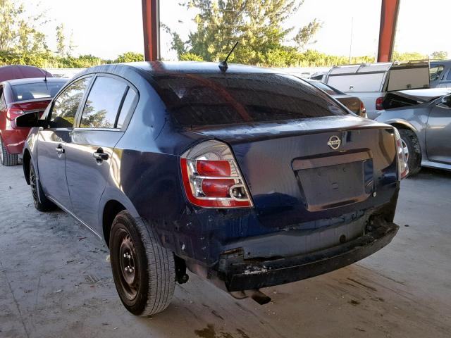 3N1AB61E58L666333 - 2008 NISSAN SENTRA 2.0 BLUE photo 3