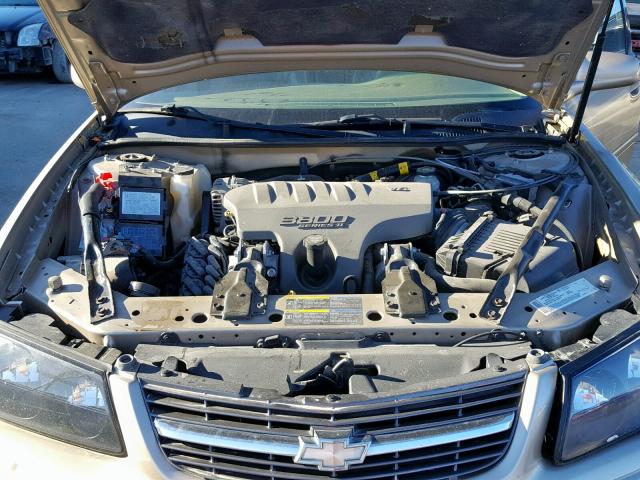 2G1WH55K959302936 - 2005 CHEVROLET IMPALA LS TAN photo 7