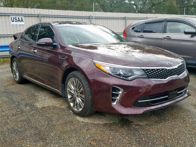 5XXGV4L28HG127044 - 2017 KIA OPTIMA SXL MAROON photo 1