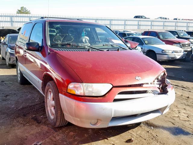 4N2ZN16T21D824122 - 2001 NISSAN QUEST SE RED photo 1