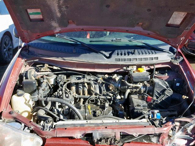 4N2ZN16T21D824122 - 2001 NISSAN QUEST SE RED photo 7
