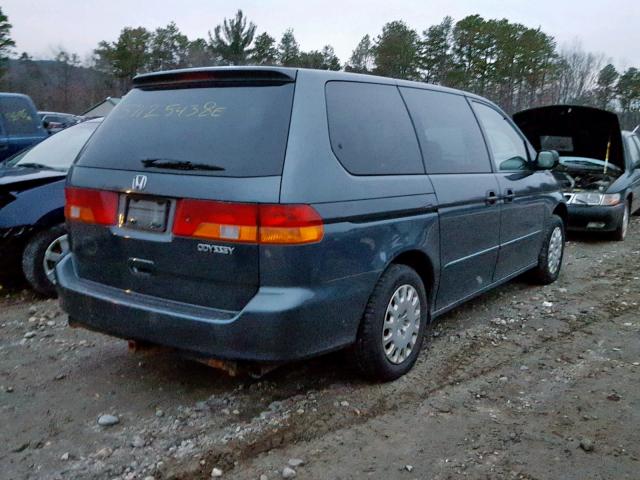 5FNRL18554B137642 - 2004 HONDA ODYSSEY LX CHARCOAL photo 4