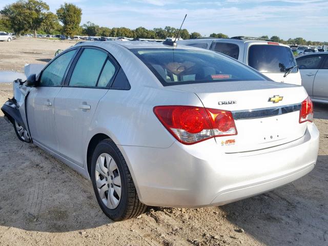 1G1PA5SH5F7142560 - 2015 CHEVROLET CRUZE LS SILVER photo 3