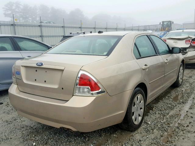 3FAHP06Z57R163621 - 2007 FORD FUSION S TAN photo 4