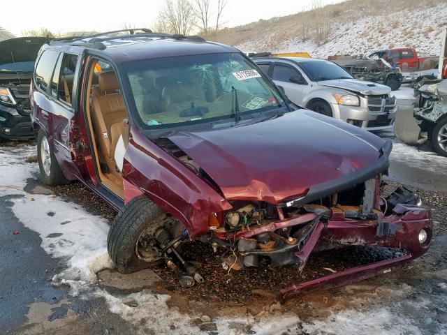 1GKDT13S622310399 - 2002 GMC ENVOY MAROON photo 1