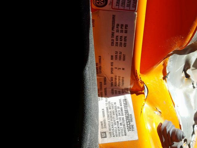 1GCCS39E288189870 - 2008 CHEVROLET COLORADO L ORANGE photo 10