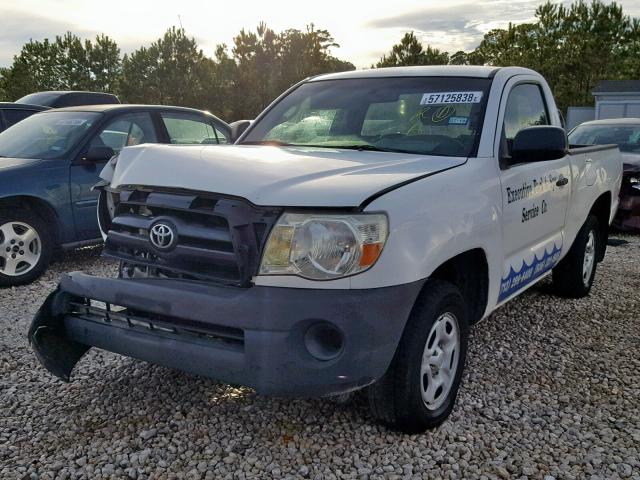 5TENX22N85Z120805 - 2005 TOYOTA TACOMA WHITE photo 2