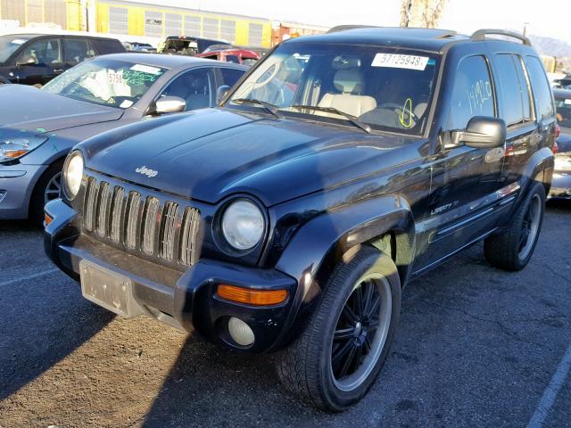 1J4GK58K53W550401 - 2003 JEEP LIBERTY LI BLACK photo 2