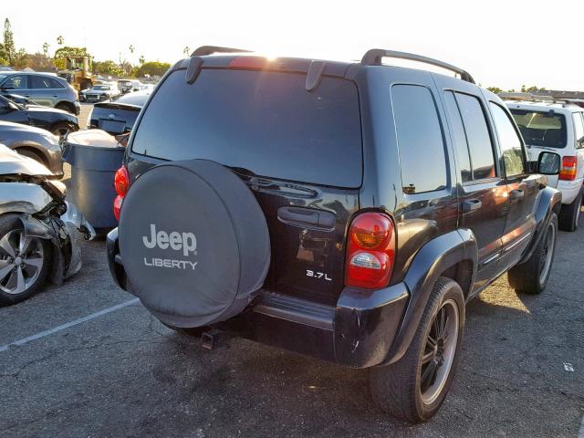 1J4GK58K53W550401 - 2003 JEEP LIBERTY LI BLACK photo 4